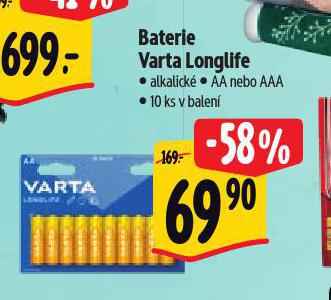 BATERIE VARTA LONGLIFE