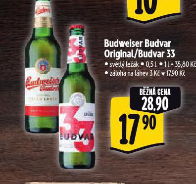 PIVO BUDVAR 33