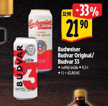 PIVO BUDWEISER BUDVAR