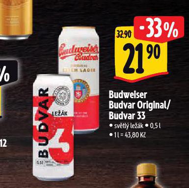 PIVO BUDVAR 33