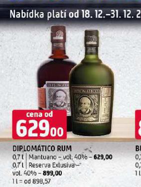 DIPLOMTICO RUM RESERVA EXCLUSIVA