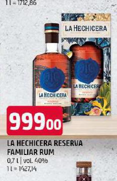 LA HECHICERA RESERVA FAM ILIAR RUM