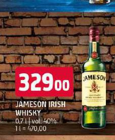 JAMESON IRISH WHISKY