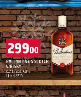 BALLANTINES SCOTCH WHISKY