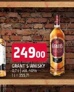 GRANTS WHISKY