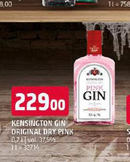 KENSINGTON GIN ORIGINAL DRY PINK