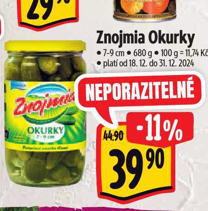 ZNOJMIA OKURKY