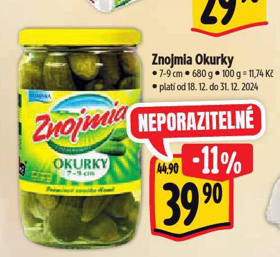 ZNOJMIA OKURKY