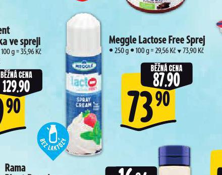 MEGGLE LACTOSE FREE SPREJ