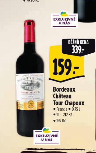 BORDEAUX CHATEAU TOUR CHAPOUX