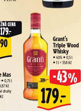 GRANT'S TRIPLE WOOD WHISKY