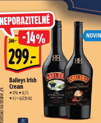 BAILEYS IRISH CREAM