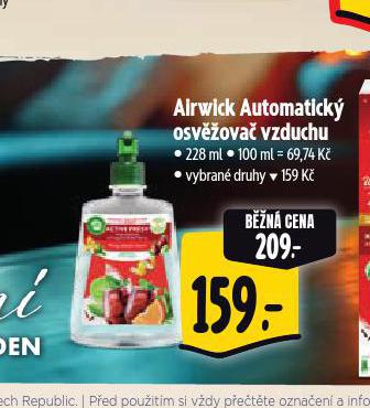 AIRWICK AUTOMATICK OSV̎OVA VZDUCHU