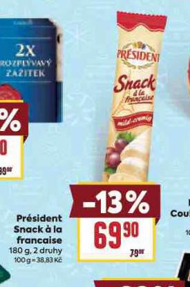 PRSIDENT SNACK  LA FRANCAISE