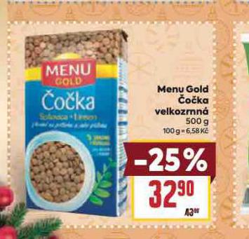 MENU GOLD OKA VELKOZRNN