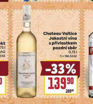 CHATEAU VALTICE JAKOSTN VNA S PVLASTKEM