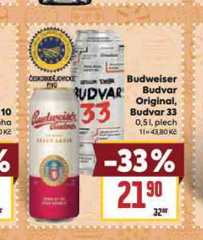 PIVO BUDVAR 33