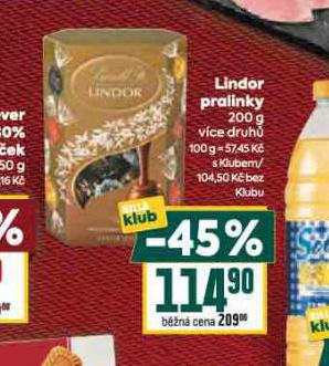 LINDOR PRALINKY