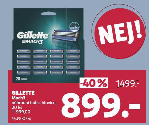 GILLETTE MACH3 NHRADN HLAVICE