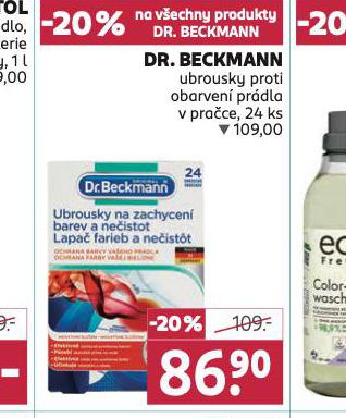 DR. BECKMANN UBROUSKY PROTI OBARVEN PRDLA