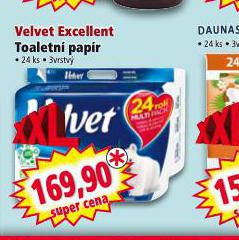 VELVET EXCELLENT TOALETN PAPR