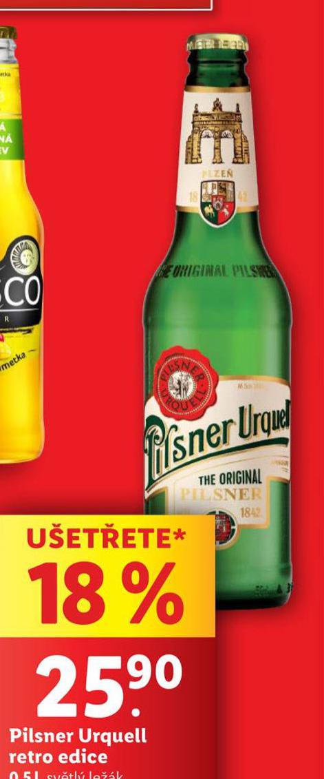 PIVO PILSNER URQUELL RETRO EDICE