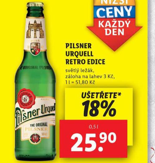 PIVO PILSNER URQUELL RETRO EDICE