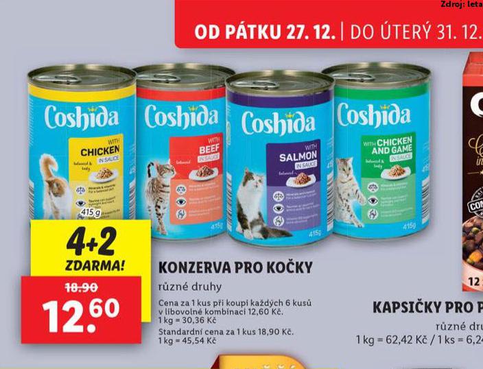 COSHIDA KONZERVA PRO KOKY