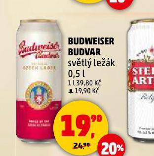 PIVO BUDWEISER BUDVAR