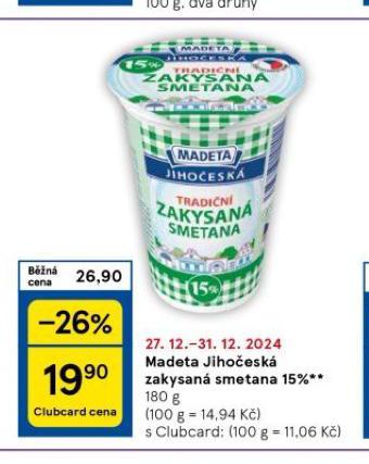 MADETA JIHOESK ZAKYSAN SMETANA 15%