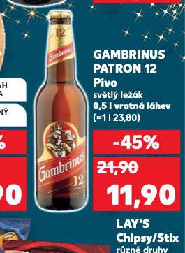 PIVO GAMBRINUS PATRON 12