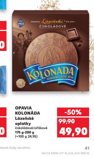 OPAVIA KOLONDA LZESK OPLATKY