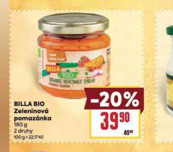 BILLA RIO ZELENINOV POMAZNKA