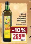 BILLA OLIVOV OLEJ EXTRA PANENSK