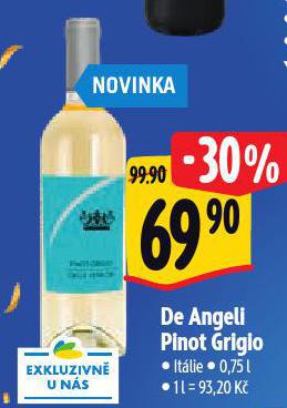 DE ANGELL PINOT GRIGIO