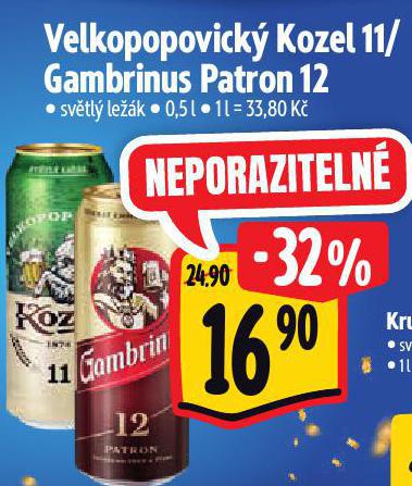 PIVO GAMBRINUS PATRON 12