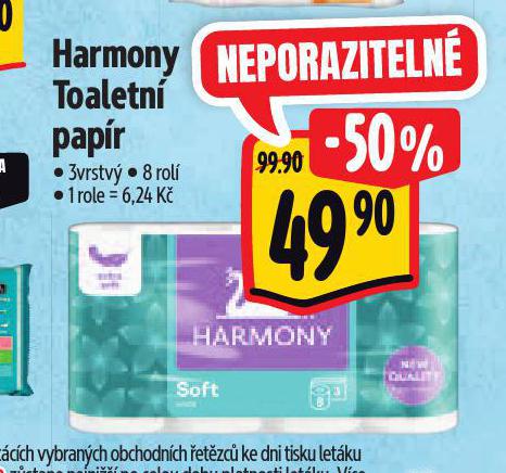 HARMONY TOALETN PAPR