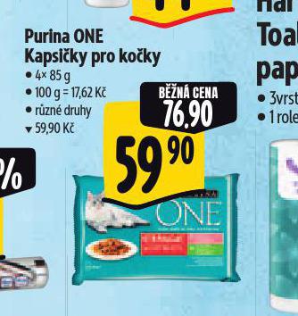 PURINA ONE KAPSIKY PRO KOKY