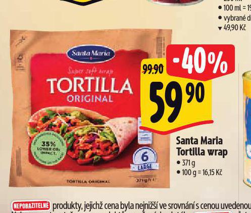 SANTA MARIA TORTILLA WRAP