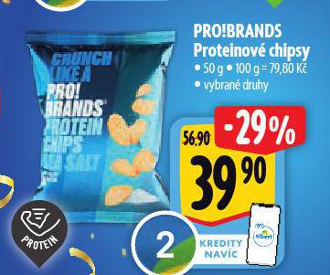 PRO!BRANDS PROTEINOV CHIPSY