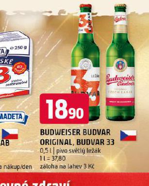 PIVO BUDVAR 33