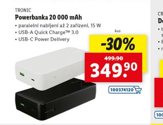 POWERBANKA 250 000 mAh