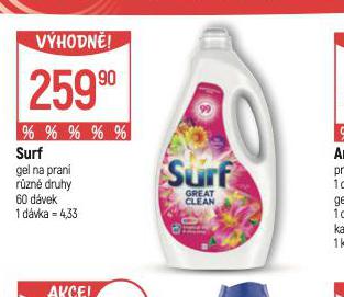 SURF GEL NA PRAN