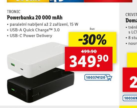 POWERBANKA 20 000 mAh