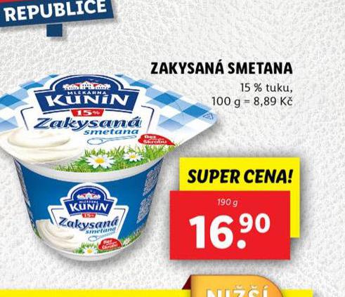 ZAKYSAN SMETANA 15%