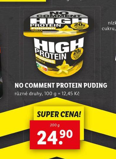 NO COMMENT PROTEIN PUDING