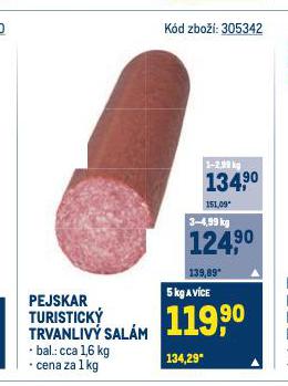 TURISTICK TRVANLIV SALM