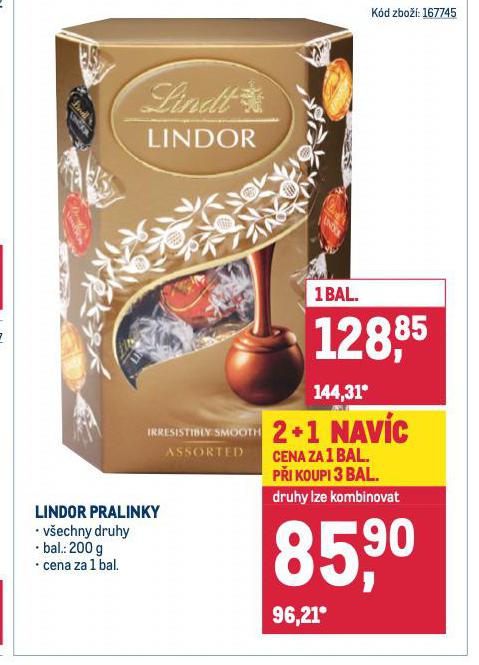 LINDOR PRALINKY