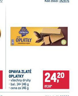 OPAVIA ZLAT OPLATKY