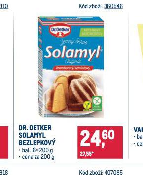 DR. OETKER SOLAMYL BEZLEPKOV